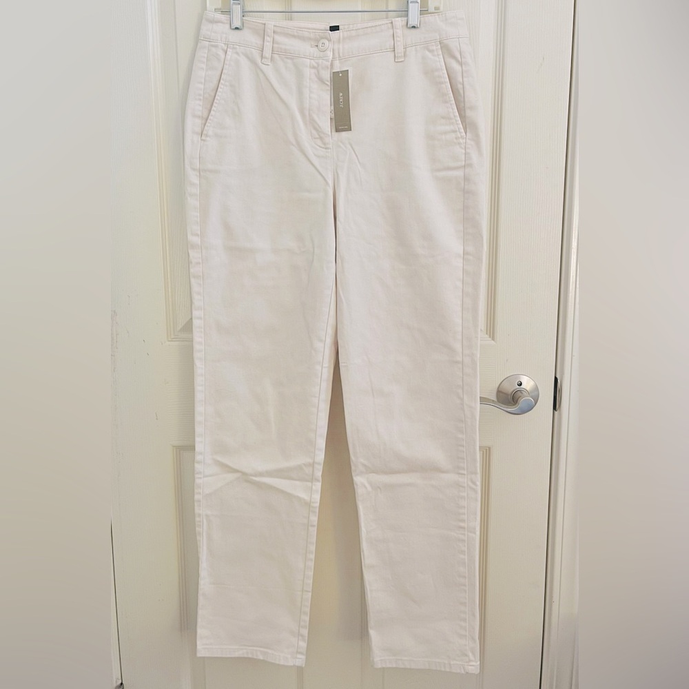 J. Crew Kate Straight Leg Pant Chino Natural Tall